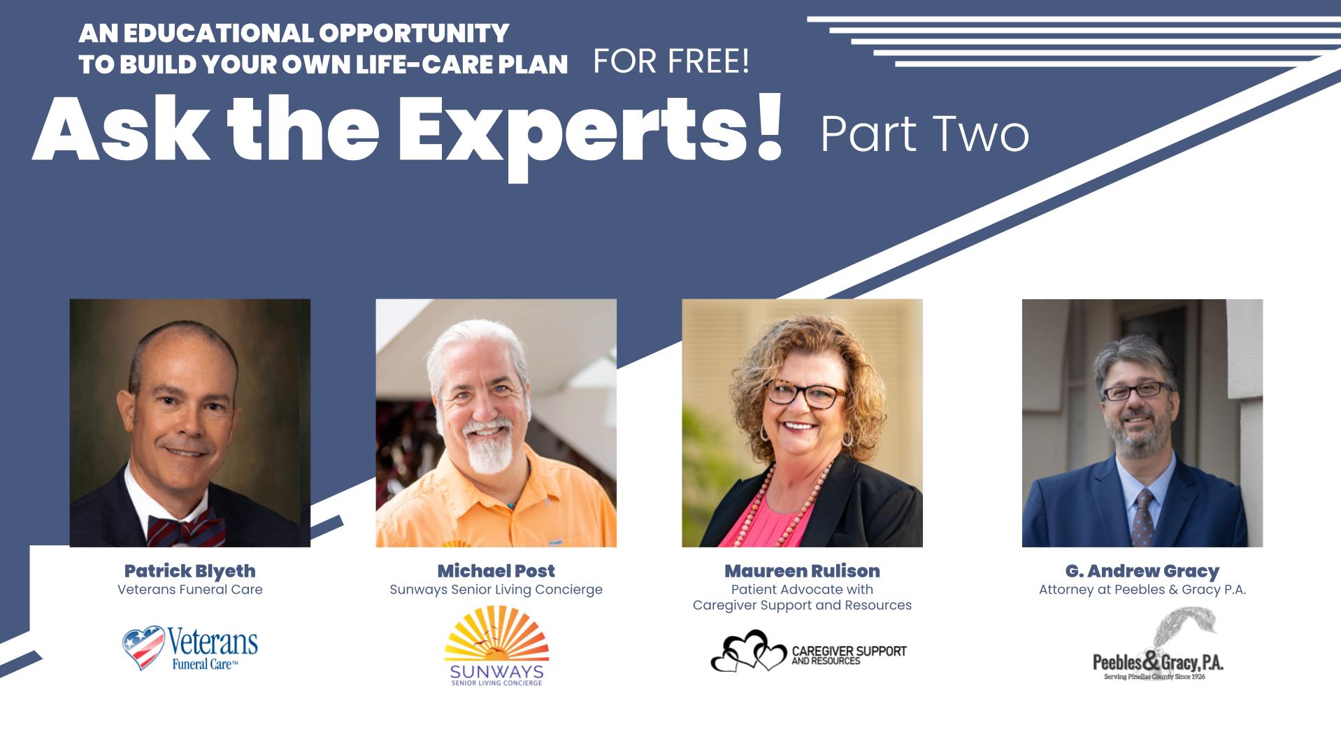 Ask the Experts - Life Care Planning forum